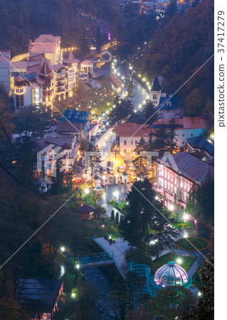Borjomi, Samtskhe-Javakheti, Georgia. Aerial View 37417279