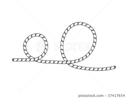 Lasso rope isolated vector icon 37417654