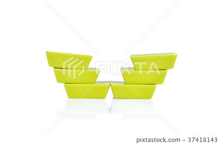Green Tea Chocolate on White Background Green Tea Chocolate on White Background 37418143