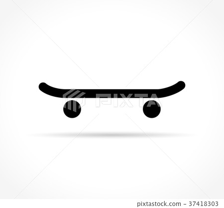 skate icon on white background skate icon on white background 37418303