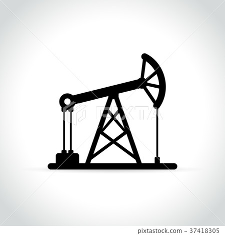 oil pump icon on white background oil pump icon on white background 37418305