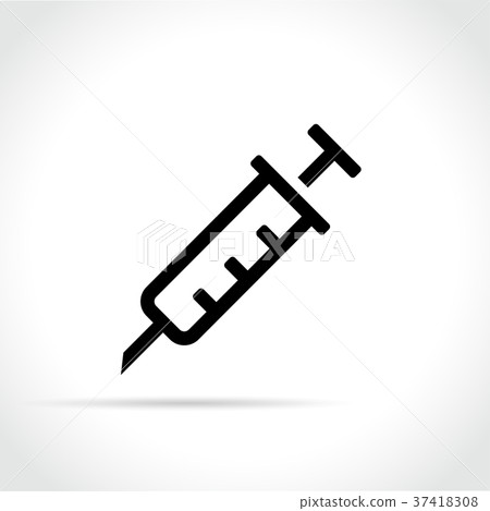 syringe icon on white background syringe icon on white background 37418308