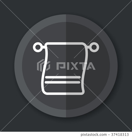 towel icon flat design concept towel icon flat design concept 37418313