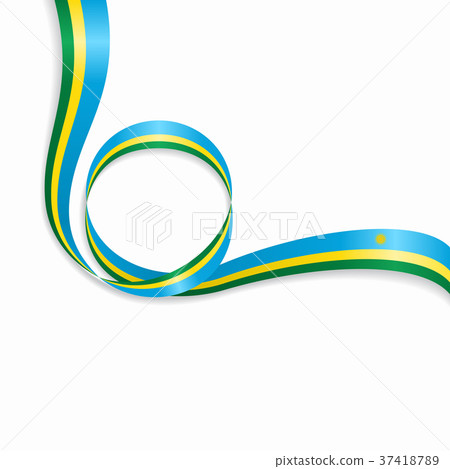 Rwandan wavy flag background. Vector illustration. Rwandan wavy flag background. Vector illustration. 37418789