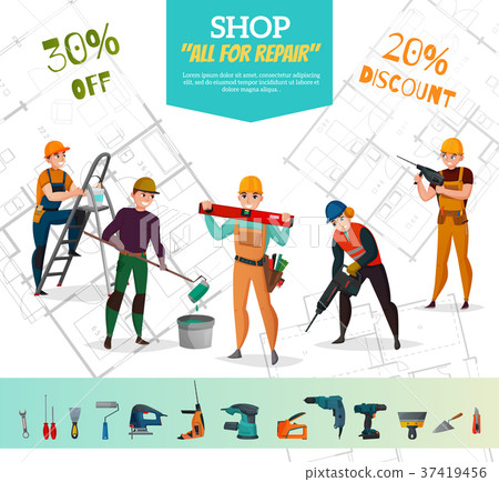 Construction Workers Poster 37419456