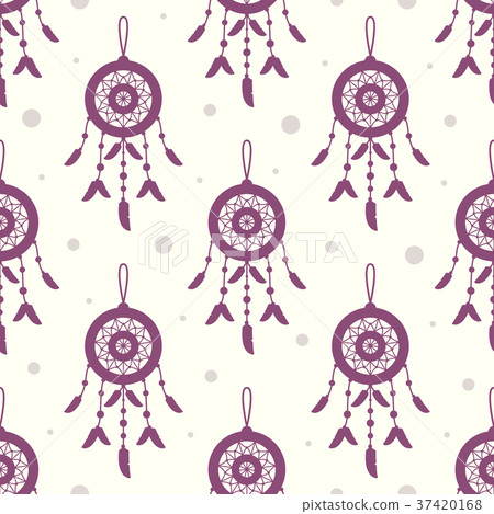 Seamless pattern. Dreamcatchers. Vector 37420168