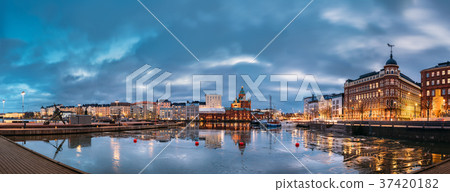 Helsinki, Finland. Panoramic View Of Pier 37420182