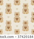Seamless pattern with bears. Vector illustration. 37420184