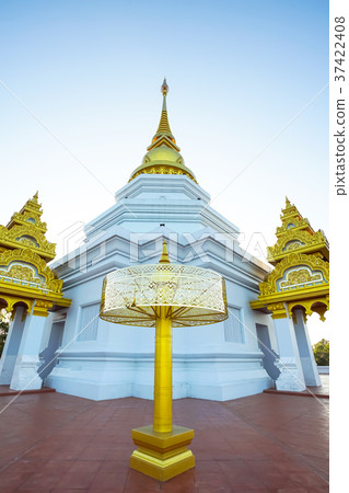 Beautiful pagoda in Phra Thad Santidham temple. Beautiful pagoda in Phra Thad Santidham temple. 37422408