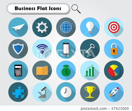 Colorful Business Flat Icons Colorful Business Flat Icons 37423000