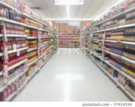 Abstract blurred supermarket Abstract blurred supermarket 37424599