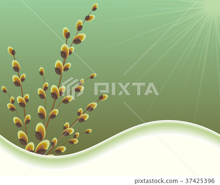 green design with willows 37425396