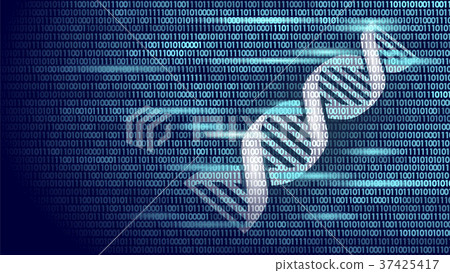 DNA binary code future computer technology concept 37425417