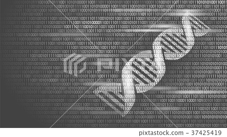 DNA binary code future computer technology concept 37425419
