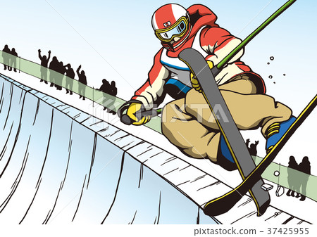 自由式滑雪半管 37425955