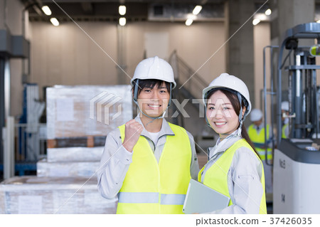 Factory, Logistics, Warehouse, Staff 37426035
