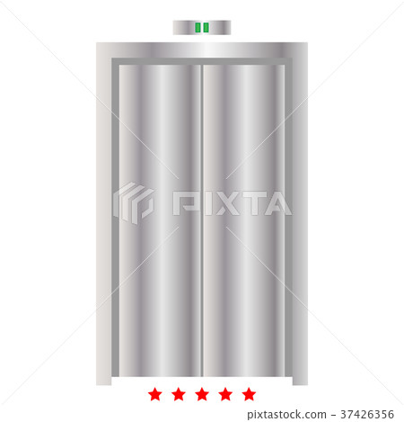 Elevator doors icon Illustration color fill style Elevator doors icon Illustration color fill style 37426356