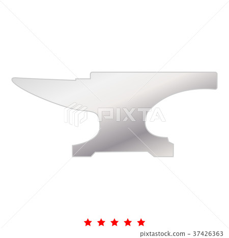 Anvil block icon Illustration color fill style 37426363