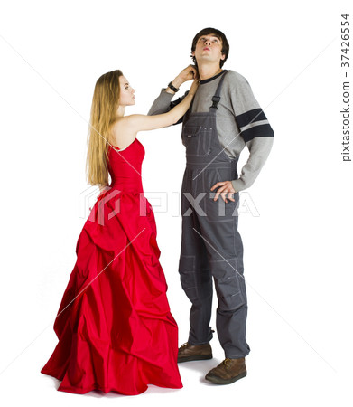 Concept of mesalliance and unequal match. Concept of mesalliance and unequal match. 37426554