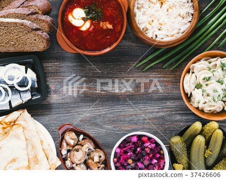 russian food assortment russian food assortment 37426606