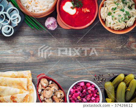 russian food assortment russian food assortment 37426612