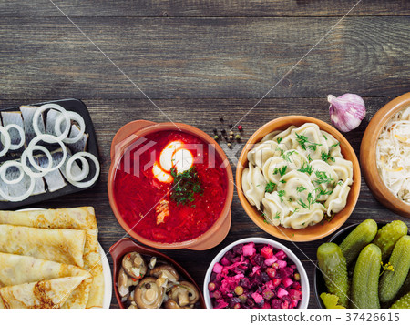 russian food assortment russian food assortment 37426615