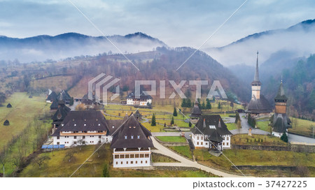 Barsana Monastery in Maramures, Romania. 37427225