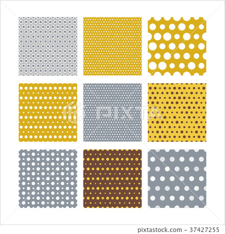 Set seamless pattern vector image 37427255
