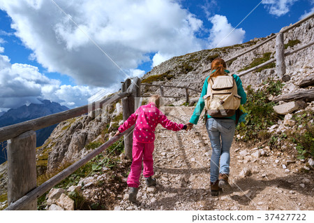 family at the Dolomites 37427722