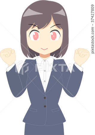 穿著西裝的女人 37427809