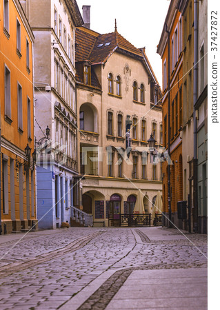 view of the street old Polish town of Torun 37427872
