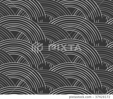 Striped arks overlapping on black 37428172