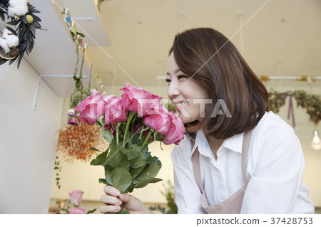 Florist, florist, young woman, korean 37428753