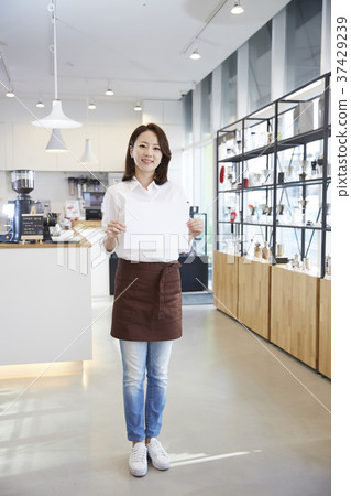 咖啡廳，咖啡師，韓國菜 37429239