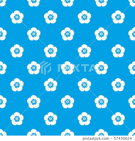 Rose of Sharon, korean flower pattern seamless blue Rose of Sharon, korean flower pattern seamless blue 37430024