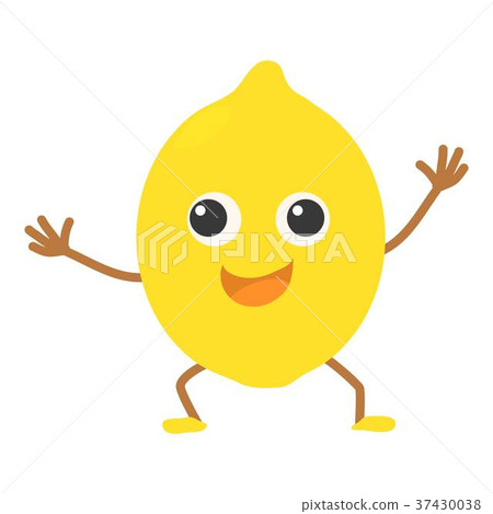 Lemon icon, cartoon style Lemon icon, cartoon style 37430038