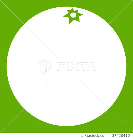 Mandarin icon green Mandarin icon green 37430410