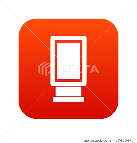 Advertising signs icon digital red - Stock Illustration [37430473] - PIXTA