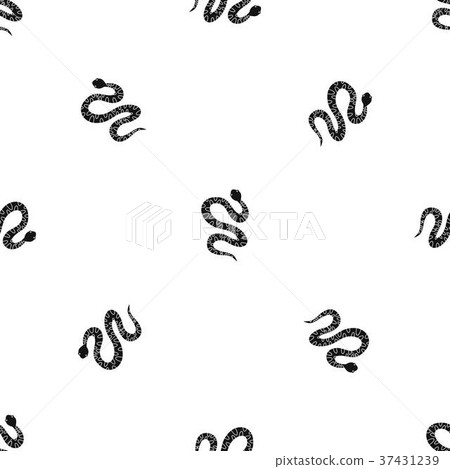 Black writhing snake pattern seamless black Black writhing snake pattern seamless black 37431239