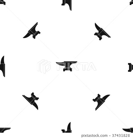 Heavy black metal anvil pattern seamless black Heavy black metal anvil pattern seamless black 37431828