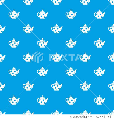 Kettle pattern seamless blue Kettle pattern seamless blue 37431931