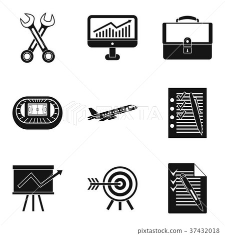 Customer-centricity icons set, simple style 37432018