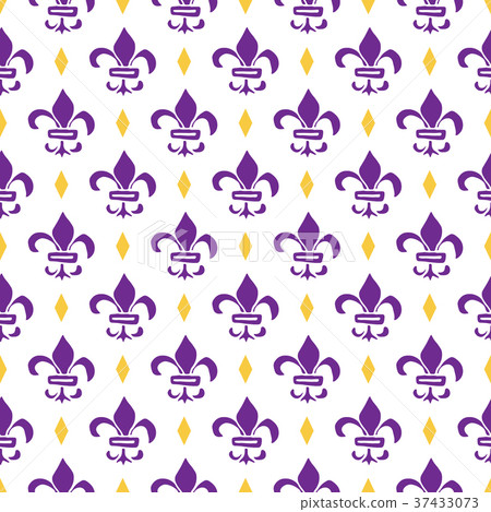 Mardi Gras seamless pattern vector illustration. Mardi Gras seamless pattern vector illustration. 37433073