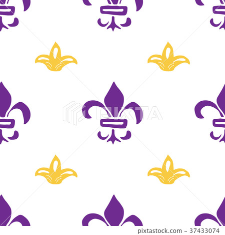 Mardi Gras seamless pattern vector illustration. Mardi Gras seamless pattern vector illustration. 37433074
