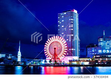 神戶港風景，夜景 37438494
