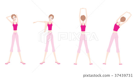 瑜伽婦女的例證 37439731