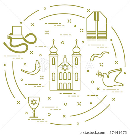 Jewish symbols 37441673