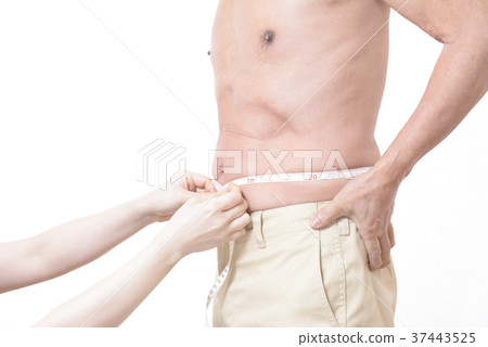 Waist measurement of healthy senior 37443525