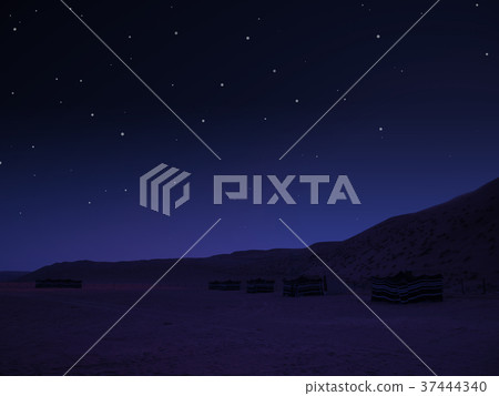 Starry sky at desert camp in Wahiba desert, Oman Starry sky at desert camp in Wahiba desert, Oman 37444340