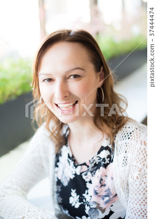 Portrait Foreigner Woman Portrait Foreigner Woman 37444474